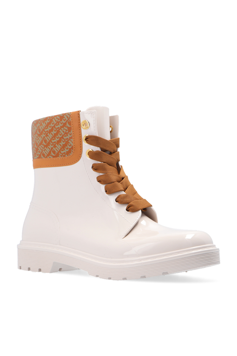 See by sale chloe white boots